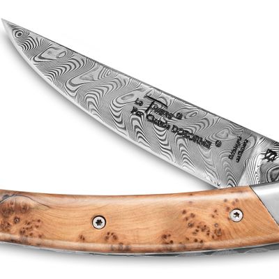 Gifts - Claude Dozorme RLT DAMAS pocket knife - Juniper handle - LAGUIOLE CLAUDE DOZORME