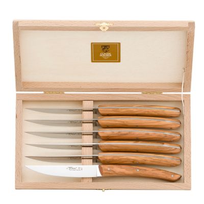 Couteaux - Couteau de table Le Thiers® Classique - Coffret de 6 couteaux - LAGUIOLE CLAUDE DOZORME