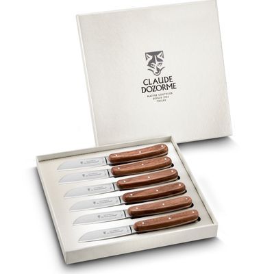 Cadeaux - Couteaux de table London Claude Dozorme - Coffret de 6 couteaux - LAGUIOLE CLAUDE DOZORME