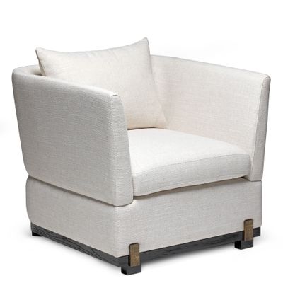 Lounge chairs for hospitalities & contracts - Ida Armchair in Sand Brushed Black Oak and Bronze - DUISTT