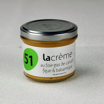 Delicatessen - Fig and Balsamic Vinegar Foie Gras Cream - CONSERVERIE SECRETS DE FAMILLE