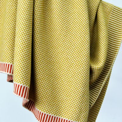 Homewear - Color Trim Throw - NANS CASHMERE