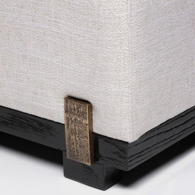 Fauteuils pour collectivités - Fauteuil Ida en chêne noir brossé sable et détails bronze - DUISTT