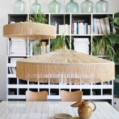 Outdoor hanging lights - 18014 - Suspension PARASOL fringes - HONORÉ