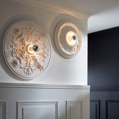 Unique pieces - RIVOLI Paris plaster wall and ceiling lamp - RADAR INTERIOR
