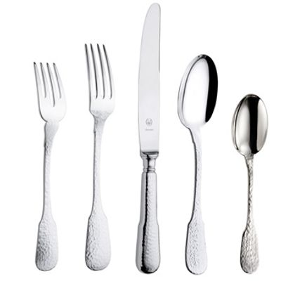 Couverts de service - Hammered Flatware Sterling Silver. Made in Italy. - ZARAMELLA ARGENTI