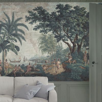 Wallpaper - Captain Cook's travels - Panoramic wallpaper - PAPIERS DE PARIS