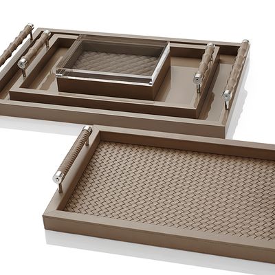 Decorative objects - RIVIERE luxury trays and leather home accessories - RIVIERE