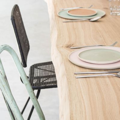 Tables Salle à Manger - Table ARLES en chêne live edge - pieds thermolaqués noirs - FOR ME LAB