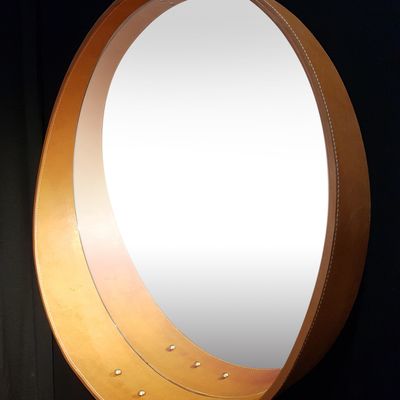 Mirrors - HAMAC, mirror and leather - GLASS VARIATIONS