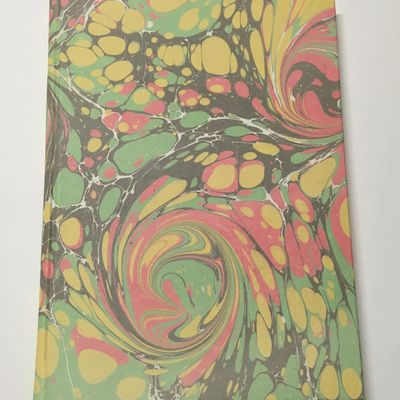 Stationery - A5 MARBLED PAPER NOTEBOOK - LEGATORIA LA CARTA