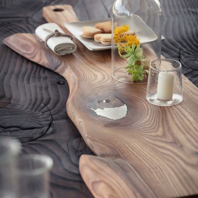 Kitchen utensils - AG CUTTING BOARD WITH SILVER - GRATTONI 1892 SRL  MADE IN ITALY