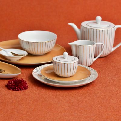 Kitchen utensils - Golden Orbit and Apricot - PORCEL