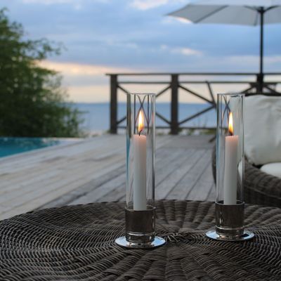 Design objects - Candleholder KATTVIK - nickel-plated brass / silver - KATTVIKDESIGN