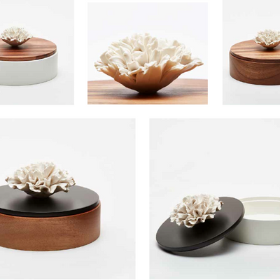 Caskets and boxes - Decorative box, jewellery box, wooden and porcelain box - CHAN - ANOQ