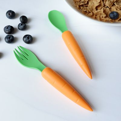 Children's mealtime - Carrot Spoon & Fork - THE DAYDREAMER STUDIO