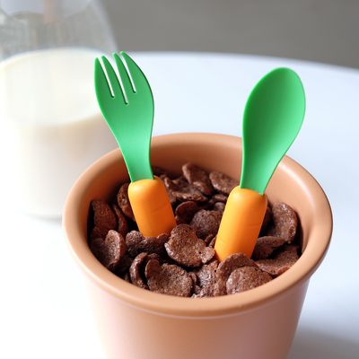 Children's mealtime - Carrot Spoon & Fork - THE DAYDREAMER STUDIO