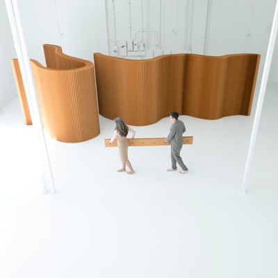 Office design and planning - paper softwall - MOLO