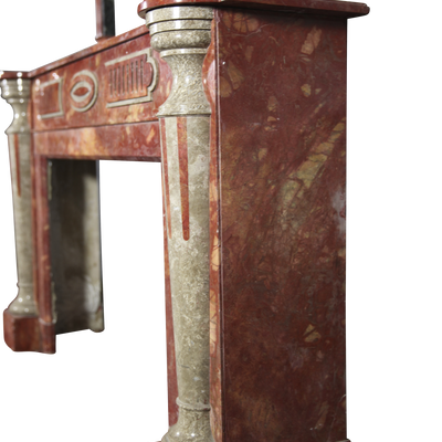 Autres décorations murales - Cheminée Art Deco Avec Trumeau en Marbre Exceptionnelle. - MAISON LEON VAN DEN BOGAERT ANTIQUE FIREPLACES AND RECLAIMED DECORATIVE ELEMENTS