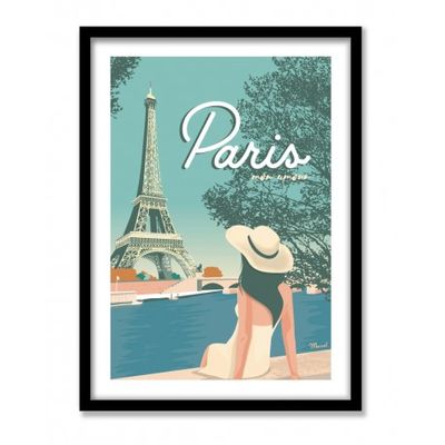 Poster - Poster PARIS "My Love" - MARCEL TRAVELPOSTERS