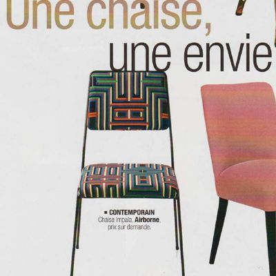 Chairs - Impala Chair &amp; Coralie Prévert Fabric - AIRBORNE