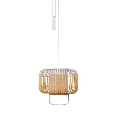 Hanging lights - Pendant Lamp BAMBOO SQUARE - FORESTIER