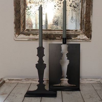 Decorative objects - Dark and openwork candlesticks. - MERCI LOUIS