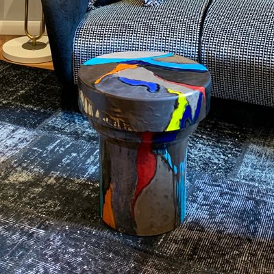 Tables Salle à Manger - Tabouret d'Appoint en céramique. - KALARARA