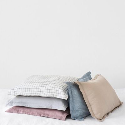Bed linens - Sham linen pillow case in various colors - MAGICLINEN