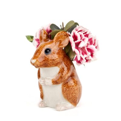 Vases - Wood mouse bud vase - QUAIL DESIGNS EUROPE BV