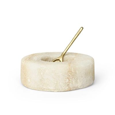 Objets de décoration - Salière récipient avec cuillère en laiton - SIROCCOLIVING APS