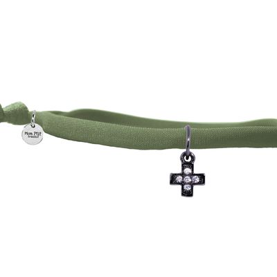 Bijoux - Croix Little Shine Black - MON PTIT BRASSLET