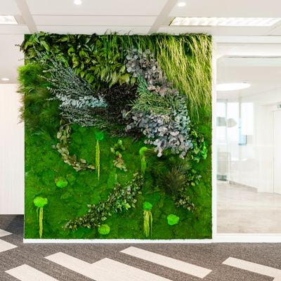 Décorations florales - Mur de plantes sauvages sur mesure - GREEN MOOD