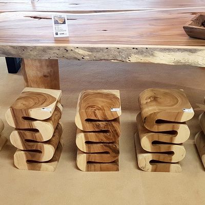 Stools - WOODEN STOOLS | Stools made of suar wood - XYLEIA NATURAL INTERIORS