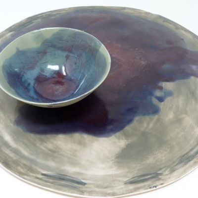 Platter and bowls - "ACQUARELLO" collection - POTOMAK STUDIO