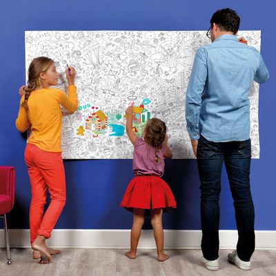 Poster - GIANT XXL COLORING POSTERS - OMY