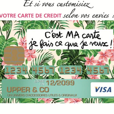 Cadeaux - Stickers pour carte de credit - UPPER & CO - FRENCHLINE