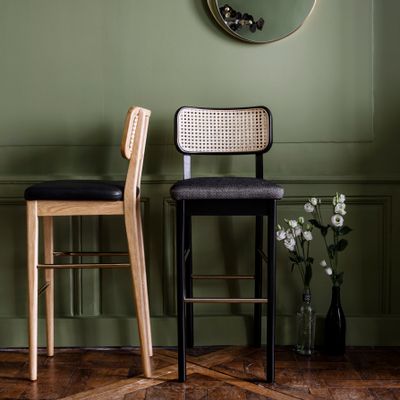 Stools for hospitalities & contracts - Cane high stool - RED EDITION