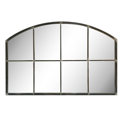 Miroirs - MIROIR INDUSTRIEL ARC NOIR PATINÉ 80X120CM - EMDE