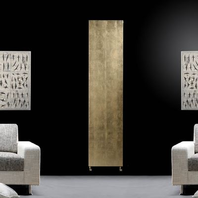 Objets de décoration - Radiator PLATT leaf gold/silver - BREM PAR CHAUFFAGE DECOR - RADIATEURS DESIGN SUR STOCK