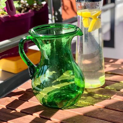 Carafe Filtrante en verre charbon actif - bouchon liège - 1L