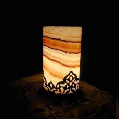 Outdoor decorative accessories - Pisa Alabaster Lamp - MAISON ZOE