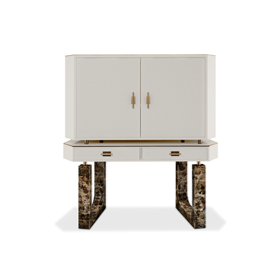 Bibliothèques - Lincoln Drink Cabinet Handmade by Porus Studio - PORUS STUDIO