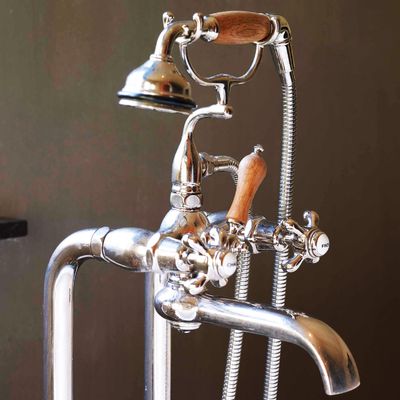 Faucets - Freestanding tub filler with handshower, Bistrot collection - VOLEVATCH