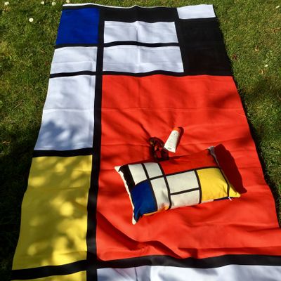 Garden textiles - Large velvet microfiber bath towel The Duke of Bavaria - OLDREGIME