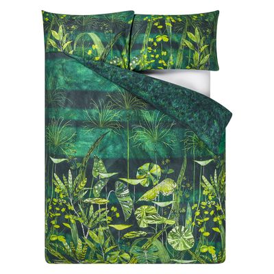 Bed linens - Arjuna Leaf Viridian Bed Set - DESIGNERS GUILD