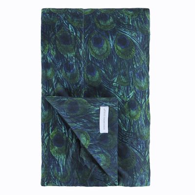 Throw blankets - Arjuna Leaf Viridian - Quilt and Cushion Cover - DESIGNERS GUILD