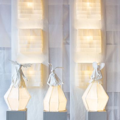 Pièces uniques - Animal facetté, lampe - PAPIER À ÊTRES