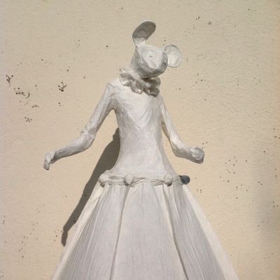 Pièces uniques - Animal facetté, lampe - PAPIER À ÊTRES
