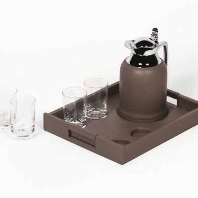 Tea and coffee accessories - BEAOUBOURG NESTING LARGE TRAY SET - PIGMENT FRANCE BY GIOBAGNARA